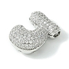 Rack Plating Brass Cubic Zirconia Pendants KK-S378-02P-J-2