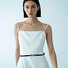 Alloy Bowknot PU Leather Chain Belts for Women AJEW-WH20019-67G-01-6
