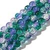 Crackle Glass Beads Strands CCG-C002-8mm-03-1