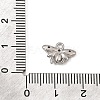 Brass Micro Pave Clear Cubic Zirconia Charms CU-CBA3D76-03P-03-3