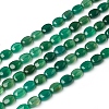 Natural Green Onyx Agate Beads Strands G-I271-E01-6x8mm-1