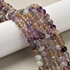 Natural Fluorite Bead Strands G-K153-B36-8mm-4