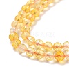 Natural Yellow Quartz Beads Strands G-D463-06-3