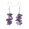 Natural Amethyst Chips Beaded Jewelry Set SJEW-JS01232-03-6