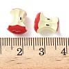 Spray Painted Alloy Beads FIND-C074-10KCG-02-3