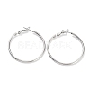 Non-Tarnish Ring 304 Stainless Steel Hoop Earrings for Women Men EJEW-B049-02D-P-1