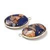 Dyed Synthetic Imperial Jasper Pendants G-D337-03D-G-2