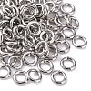 Tarnish Resistant 304 Stainless Steel Open Jump Rings STAS-Q186-02-5x1mm-2