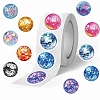 500Pcs/Roll Disco Bulb Paper Stickers PW-WG8E068-01-5