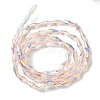 Transparent Electroplate Glass Beads Strands GLAA-K064-05A-AB02-2