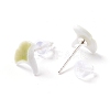 Ginkgo Leaf Resin Stud Earrings Set for Girl Women EJEW-D278-06S-3