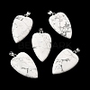 Natural Howlite Pendants G-F820-04P-08-1