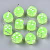 Transparent Epoxy Resin Pendants X-CRES-N025-12A-A06-1