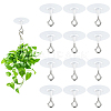 12 Bags Plastic & Iron Self-Adhesive Ceiling Hook AJEW-WR0003-31-1