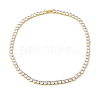 Rack Plating Brass Clear Cubic Zirconia Cup Chain Necklaces NJEW-Q348-02G-2