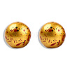 Spray Painted Resin Beads RESI-N034-19-V06-2