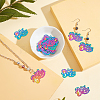 Mother's Day Ion Plating(IP) 201 Stainless Steel Pendants STAS-UN0031-84-3