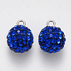 Polymer Clay Rhinestone Charms RB-N051-07C-2