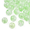 Transparent Crackle Acrylic Beads CACR-N002-25B-2