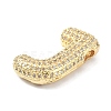 Rack Plating Brass Micro Pave Cubic Zirconia Pendants KK-Q790-01J-G-2