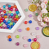 GOMAKERER 96Pcs 16 Colors Spray Painted Acrylic Beads OACR-GO0001-01-4