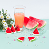 GORGECRAFT Imitation Food PVC Plastic & Silicone Watermelon Display Decorations AJEW-GF0003-14-4