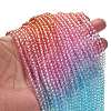 Transparent Painted Glass Beads Strands DGLA-A034-T3mm-A19-2