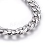 304 Stainless Steel Curb Chain Bracelets BJEW-L637-03-P-2