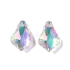 AB Color Plated Electroplate Glass Pendants EGLA-O003-06C-12-1