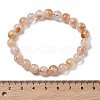Natural Citrine Round Beads Stretch Bracelets for Women BJEW-Z158-03C-03-5