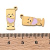 304 Stainless Steel Enamel Pendants SA-CBAD60D-08G-03-3