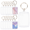 50Pcs Acrylic Photo Frame Keychain ZXFQ-SP0001-01-1