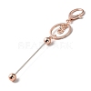 Alloy Bar Beadable Keychain for Jewelry Making DIY Crafts LS-KEYC-A011-01RG-2