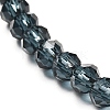 Faceted Glass Rondelle Beads Stretch Bracelet for Kid BJEW-JB06807-13-3