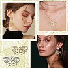 12Pcs 2 Colors 201 Stainless Steel Pendants STAS-SC0005-11-5