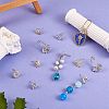 12Pcs 3 Style Brass Micro Pave Clear Cubic Zirconia Stud Earring Findings ZIRC-SZ0002-26-3