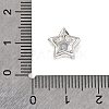 Brass Micro Pave Cubic Zirconia Beads KK-D408-11S-02A-3