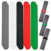  10Pcs 5 Colors Silicone Covered Iron Flip Wraps Holder Clips BJEW-NB0001-04-2
