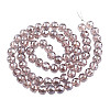 Electroplate Transparent Glass Beads Strands EGLA-N002-46-H04-2