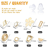 Brass Stud Earring Findings KK-BC0002-24-2
