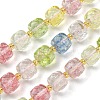 Synthetic Colored Topaz Crystal Beads Strands G-Q010-A14-01-1