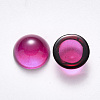 Transparent Spray Painted Glass Cabochons GLAA-S190-013B-B03-2