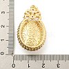 Brass Micro Pave Clear Cubic Zirconia Pendants KK-P263-20A-KCG-3