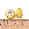 Opaque Resin Rondelle European Beads RESI-Z046-01J-3
