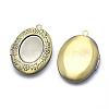 Brass Locket Pendants KK-F717-18AB-NR-2