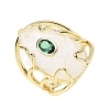 Natural Quartz Crystal Cuff Rings GG-CBA5FCC-03G-03-4