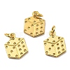 Brass Pendant Rhinestone Settings KK-K341-04G-1
