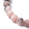 8mm Round Natural Zebra Jasper Beaded Stretch Bracelets BJEW-JB10434-4
