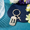 1Pc Stainless Steel Keychains KEYC-TADJ0001-08B-3