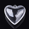 Openable Transparent Plastic Pendants X-KY-T004-A-01-1